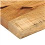 vidaXL Dessus de Table 70x40x2,5 cm Bord Vivant Bois Massif manguier, Dessus de Table en Bois, Dessus de Table d'appoint, Dessus