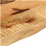 vidaXL Dessus de Table 40x20x3,8 cm Bord Vivant Bois Massif manguier, Dessus de Table en Bois, Dessus de Table d'appoint, Dessus