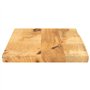 vidaXL Dessus de Table 40x30x3,8 cm Bord Vivant Bois Massif manguier, Dessus de Table en Bois, Dessus de Table d'appoint, Dessus