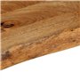 vidaXL Dessus de Table à Bord Vivant 80x20x2,5 cm Bois Massif manguier