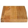 vidaXL Dessus de Table à Bord Vivant 40x30x2,5 cm Bois Massif manguier