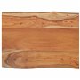 vidaXL Dessus de Table Rectangulaire 80x60x2,5 cm en Bois Massif d'Acacia - Planche de Remplacement pour Table à Manger