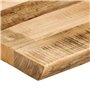 vidaXL Dessus de Table Bord Vivant 60x40x2,5 cm Bois de manguier Brut, Dessus de Table en Bois, Dessus de Table d'appoint, Dessu