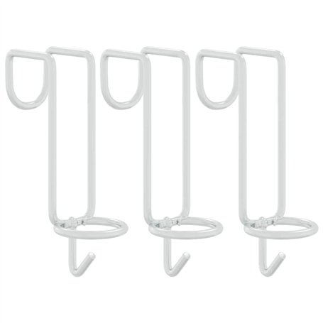 vidaXL Crochet de seau portable argenté acier galvanisé
