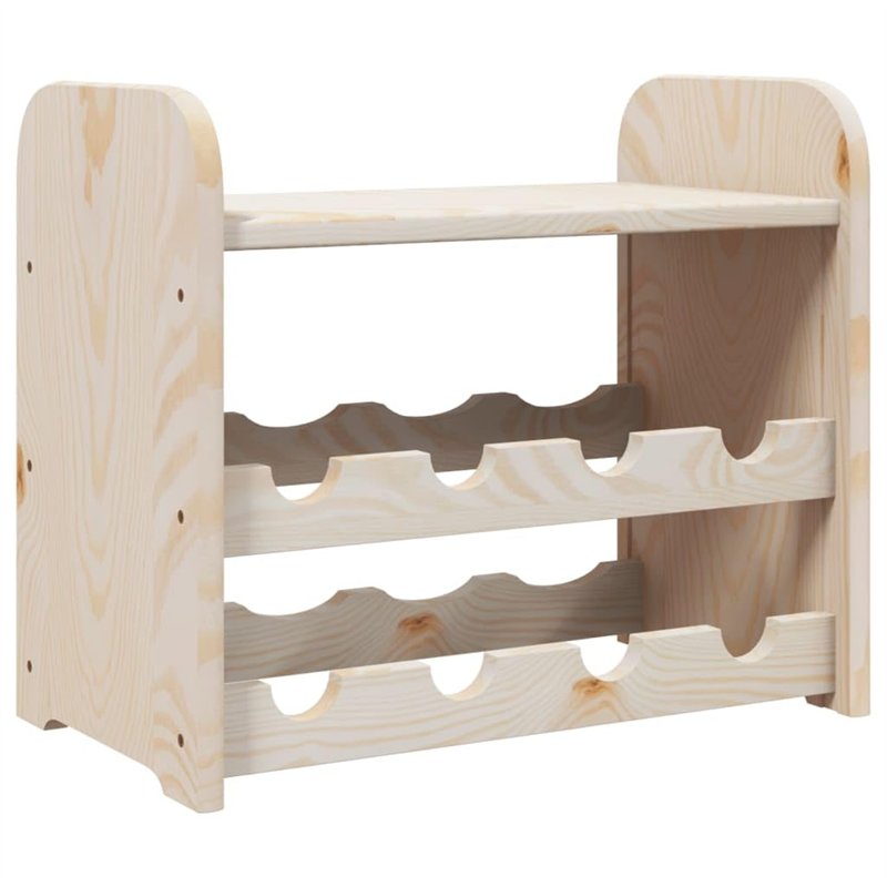 vidaXL Casier à vin avec Panneau supérieur 43x25x37 cm Bois pin Massif, Porte-Verres à vin, casier à vin, casier à vin de Cuisin