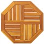 vidaXL Dessus de Table 50x50x2 cm octogonal Bois Massif d'acacia