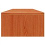 vidaXL Support de Moniteur Marron Miel 100x27x15 cm Bois de pin Solide, Support de Moniteur Double, Support de Moniteur en Bois,