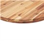 vidaXL Dessus de Table Rond Ø50x4 cm Bois Massif d'acacia