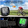 19 Fonctions Étanche IP54 avec Compteur Vélo De Vitesse De Vélo À Affichage Rétro-Éclairé