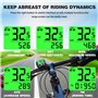 SPGOOD Compteur Vélo sans Fil, 19 Fonctions Étanche IP54 avec Compteur Vélo De Vitesse De Vélo À Affichage Rétro-Éclairé, Compte
