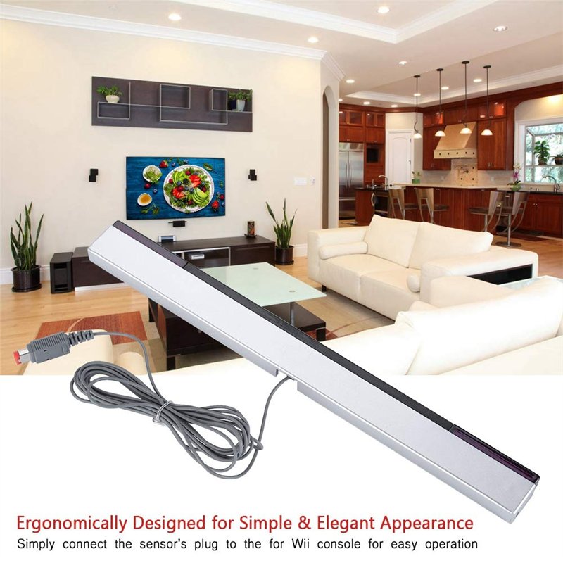 Image secondaire de Barre de capteur Wii, Capteur de Mouvement Infrarouge Filaire Barre de capteur de Rayon de IR pour Console Nintendo Wii et Wii U