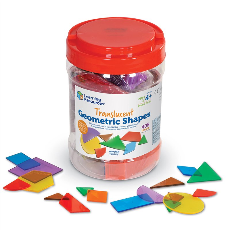 Learning Resources Seau de Formes Transparentes