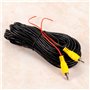 Qiilu 15m caméra de recul câble à mâle à mâle câble Audio vidéo AV Cordon 15m / 49.2ft pour caméra arrière de Voiture Lecteur DV