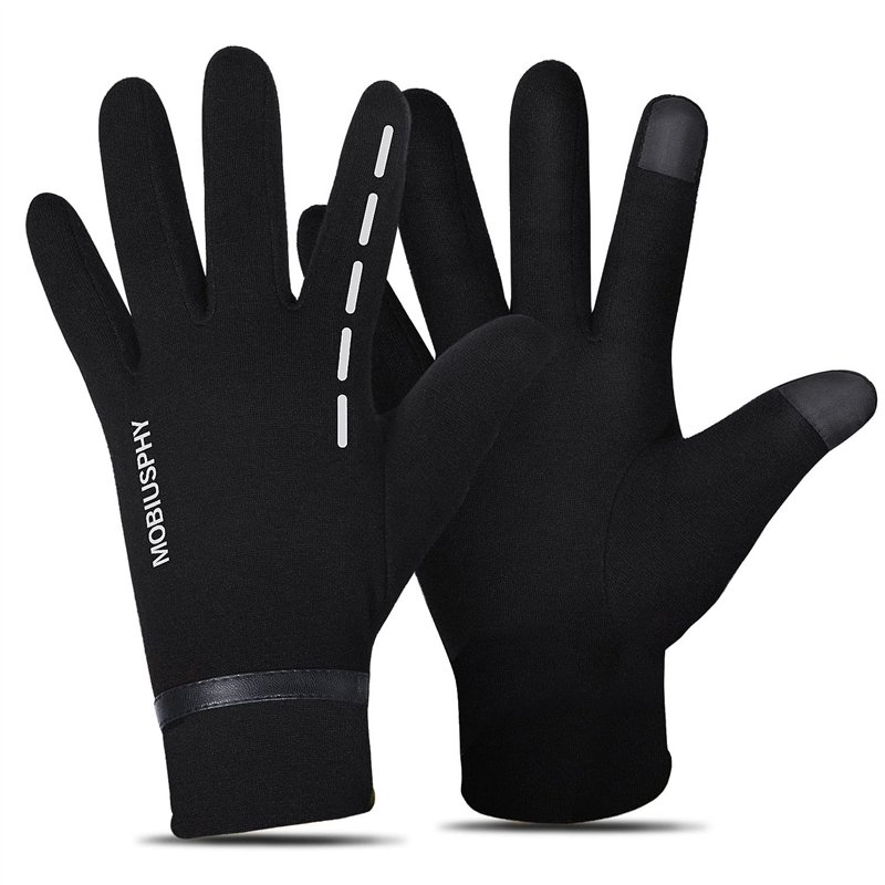 MOBIUSPHY Gants Hiver Homme et Femme Chaud Super Doux Gants écran Tactile Sport pour la Course à Pied, Le vélo, Le Ski, la rando
