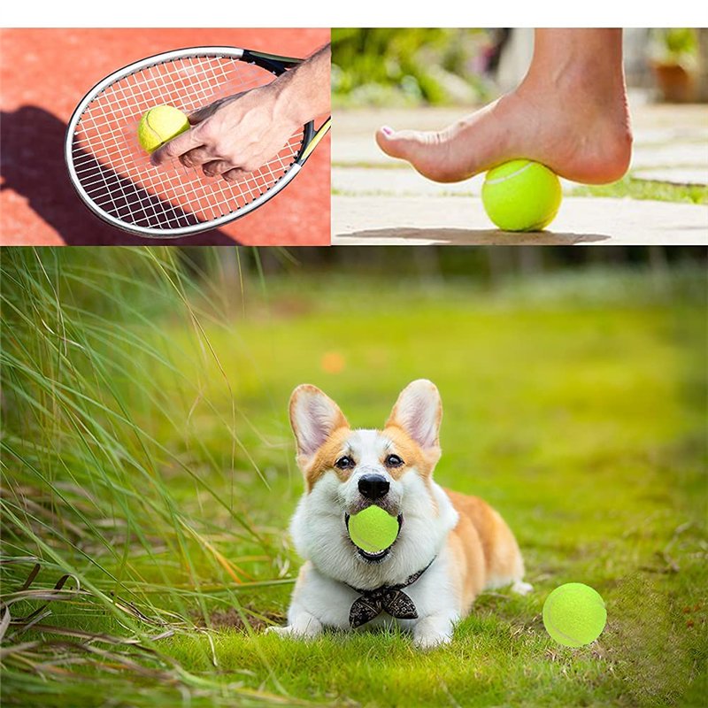 Image secondaire de FOROREH 18pcs Balles de Tennis Avec Sac en Filet - Robustes et Rebondissantes Pour Adultes, Animaux de Compagnie, Compétition et