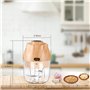 Mini robot de cuisine électrique TOPESCT - Moulin à ail portable - Petit hachoir alimentaire sans fil avec chargement USB - Pour