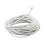 10 Mètre Fil Électrique Blanc 2 Noyau Fil Électrique Câble 24 AWG Rond Flexible PVC Cuivre de Câble