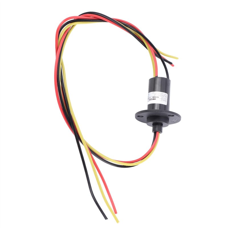 Bague collectrice à 3 fils 250RPM 15A 0-600V Mini bague collectrice Longueur de fil 300mm pour groupe électrogène d'éolienne, Dy