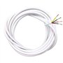 BlueXP 5M Câble en Cuivre de 4 Conducteurs Couronne de Câble Blanc Rond pour Ligne de Contrôle de Signal ou Ligne D'alimentation