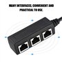 Ausla Câble d'extension Ethernet Adaptateur de Câble Répartiteur de Connecteur de Transfert de Port Mâle à 3 Femelle Réseau RJ45