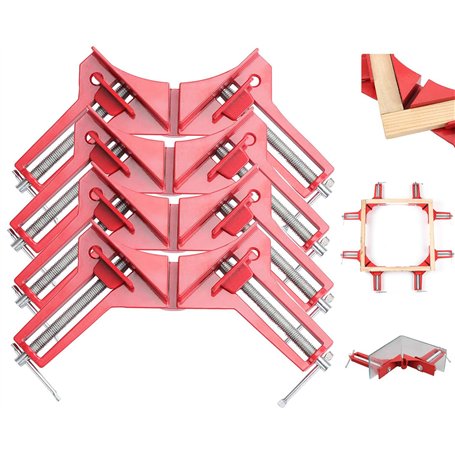 Litensh 4 PCS serre joints à angle droit de 90 degrés