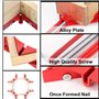 Litensh 4 PCS serre joints à angle droit de 90 degrés, serre joint angle droit pince angle droit presse cadre pour travail du bo