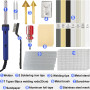 100W Soudure Plastique, Kit Reparation Plastique avec 7 Types 56 Baguettes de Soudage,2 en 1 Soudeuse Plastique avec 2 Pointe de