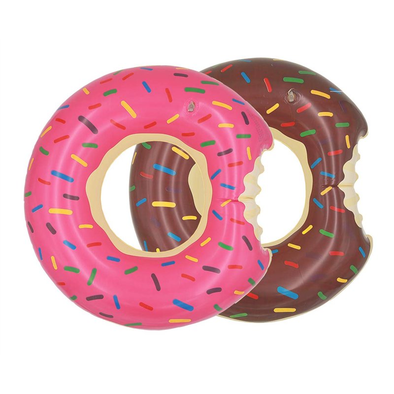 Topfunyy Lot de 2 Piscine Flotteur Bouées Gonflables de 60 cm pour Natation, Radeau de Natation, Jeux de Plage d'été, Décoration
