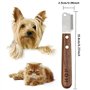Lushly Couteau à Trimmer Chien, Peigne de Rasage pour Animaux de Compagnie, Outils de Toilettage Fournitures pour Animaux Peigne