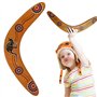 Boomerang en Bois en Forme de V Boomerang en Plein Air Volant Enfants Jouet Volant Bois pour Sports de Plein Air Boomerang pour
