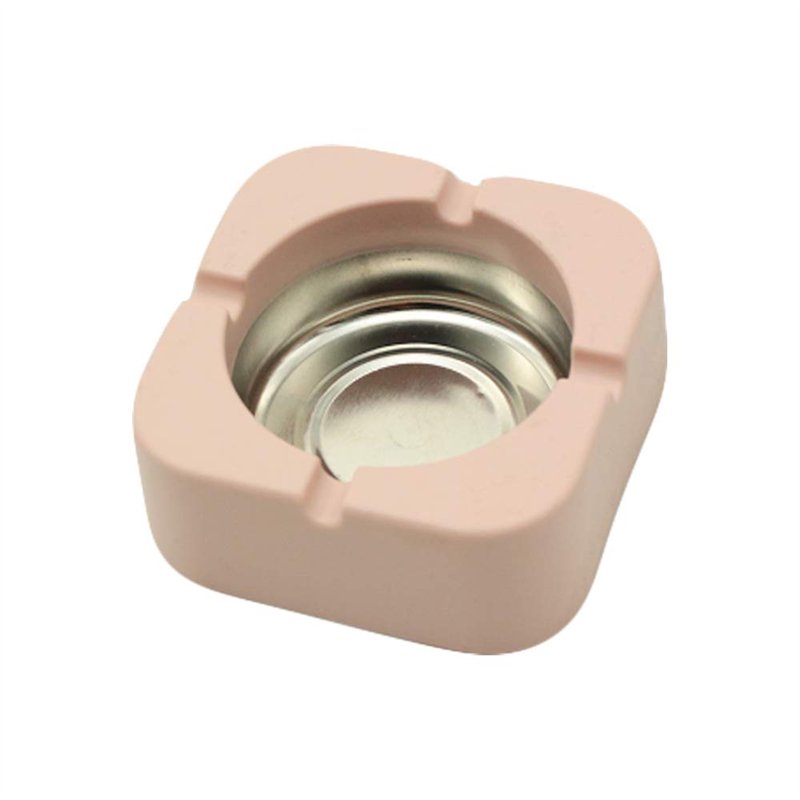 IKAAR Cendrier carré cendrier pour cigarettes cigares pour intérieur ou extérieur, maison, bureau, table pub, jardin, rose