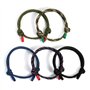 5 pièces tressé bracelets ensemble pour homme femme, bracelet de surf nautique coloré cordon corde marine pour hommes hommes gar