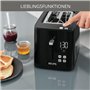 Toaster Smart'n Light Krups KH641810 | Grille à deux tranches | Affichage numérique | 7 niveaux de brunissage | Ramasse-miettes 
