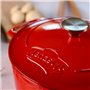 Cocotte - MENASTYL - 6020103 - Ovale - En fonte acier émaillé - Rouge - 9 litres