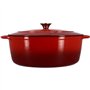 Cocotte - MENASTYL - 6020105 - Ronde - En fonte acier émaillé - Rouge - 7 litres