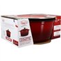 Cocotte - MENASTYL - 6020105 - Ronde - En fonte acier émaillé - Rouge - 7 litres