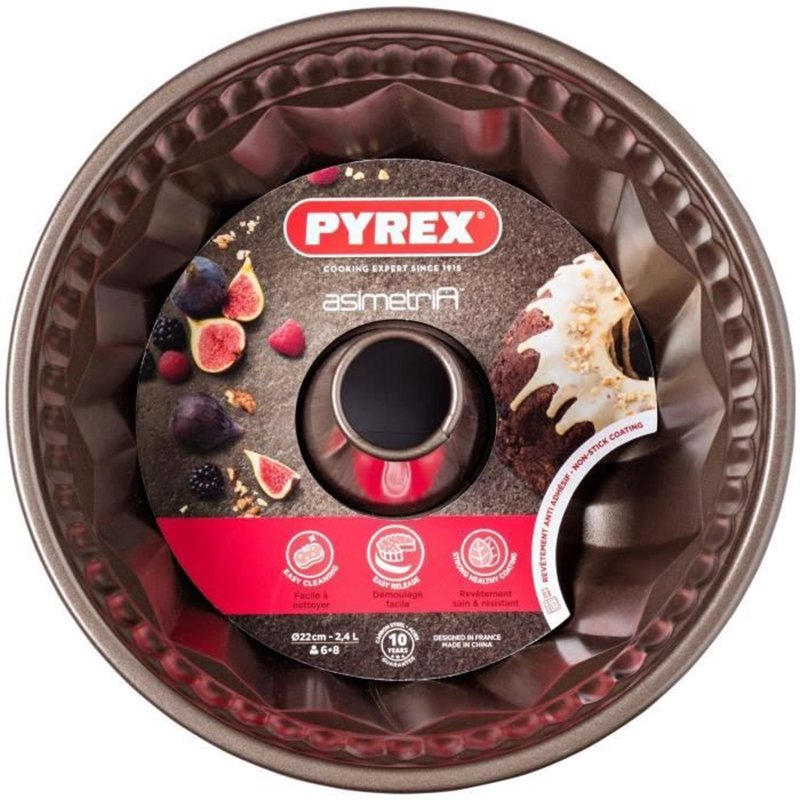 Moule a kougloff - PYREX - 1452019 - En métal - Antiadhésif - 22 cm