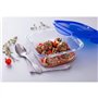 Boîte carrée avec couvercle - PYREX - 1451030 - 16 cm-800 ml - Cook & Go - Base en verre borosilicate