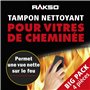 RAKSO Nettoyeur de four de cheminée - 4 nettoyeurs de vitres de cheminée, 2x2 pcs. - Nettoyeur de vitres de cheminée, Nettoyeur 