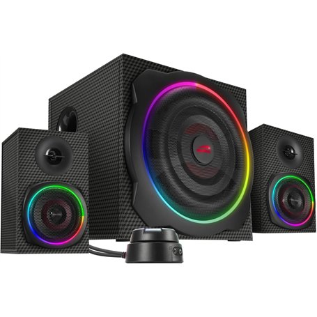 Speedlink GRAVITY CARBON RGB - 2.1 Système de Haut-Parleurs 2.1 avec Subwoofer