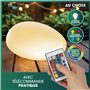 EASYmaxx Pierre décorative solaire | Lampe de jardin moderne avec éclairage DEL et changement de couleur | Résistante aux intemp
