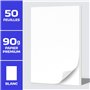 Fantastino® Bloc-Note A6 Vierge - 10 Pièces, 500 Feuilles (50 par Bloc) Papier Premium 90 g/m². Petit, Bloc de Feuilles Blanches