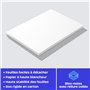 Fantastino® Bloc-Note A6 Vierge - 10 Pièces, 500 Feuilles (50 par Bloc) Papier Premium 90 g/m². Petit, Bloc de Feuilles Blanches
