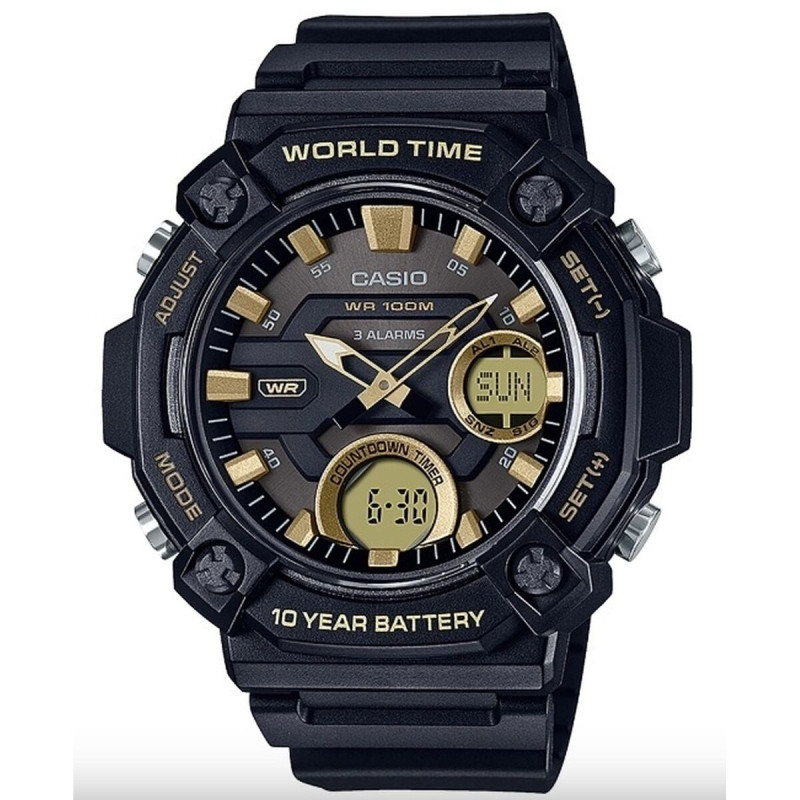 Montre Homme Casio OVERSIZE 10 YEAR BATTERY Noir (Ø 52 mm)