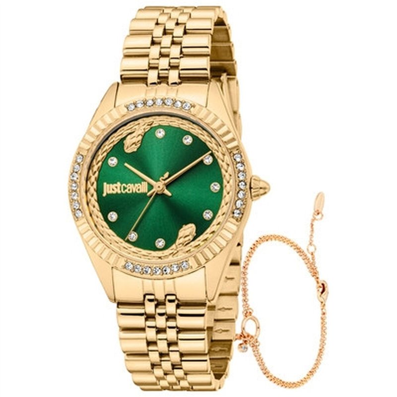 Montre Femme Just Cavalli ANIMALIER SPECIAL PACK + BRACELET Doré (Ø 30 mm)