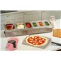 Ooni Saladette – Support bac inox – Accessoire cuisine pour four a pizza 6x bac rangement frigo avec couvercle silicone alimenta