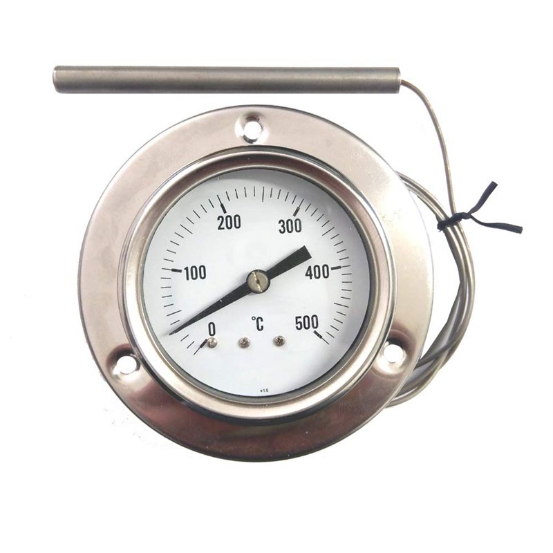 ReDPOINT Spares Thermomètre 0-500° en acier inoxydable pour fours à pizza, barbecue, fours à bois, etc.