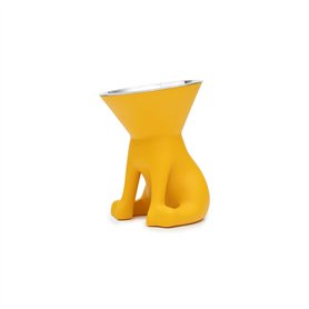 Mangeoire pour chiens United Pets Elisabeth Yellow Acier inoxydable Polyéthylène 1 L