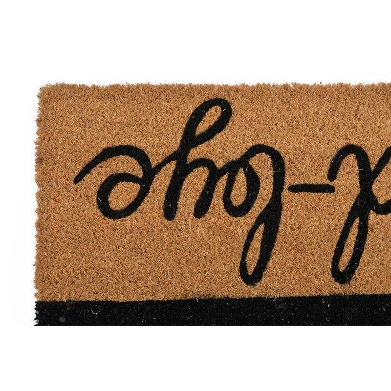 Image secondaire de Paillasson DKD Home Decor Noir Marron Caoutchouc (75 x 45 x 1,5 cm) (2 Unités)