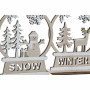 Décorations de Noël DKD Home Decor Bois Renne (12 x 4 x 15 cm) (2 Unités)